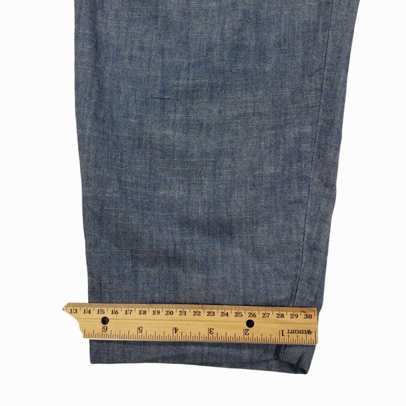 J.Crew Women's Chambray Drawstring Pants Size 12 - Picture 10 of 10